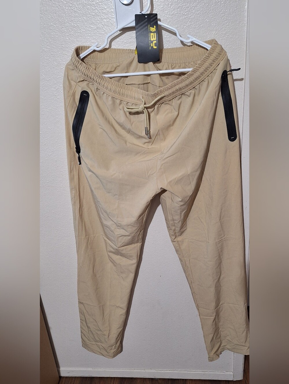 OutdoorSports Men's Outdoor Drawstring Pants in Beige
